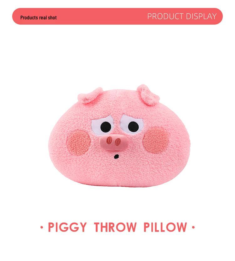Large Plush Bacon Pig Pillow Backrest - Children's Gift Doll
