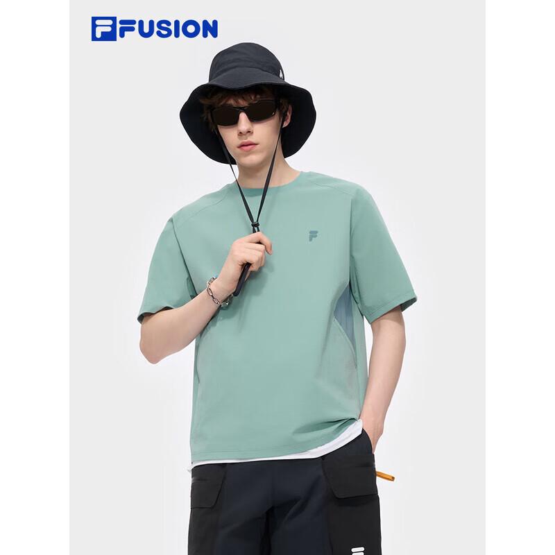 FILA FUSION Men s Casual Color Block Short Sleeve T-Shirt M