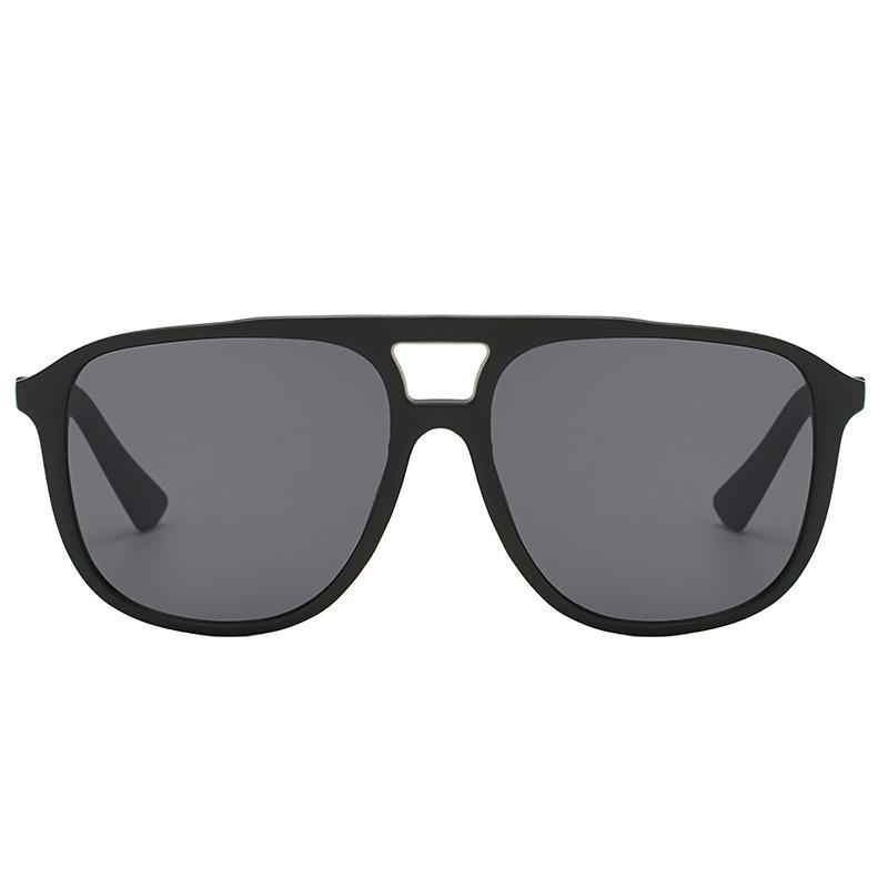 2019 Sunglasses Men, Trendy Double Beam Square Sunglasses, Street Shooting Gradual Change Glasses