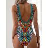 Sexy Print Swimwear Female One Piece Swimsuit Closed Push Up Women's Swimming Wear Bathing Suits Bodysuit Beach Pool Bather