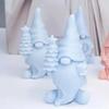 Christmas Tree Wreath Santa Claus Silicone Candle Mold DIY Long Hat Garland Dwarf Plaster Resin Soap Making Party Small Tools