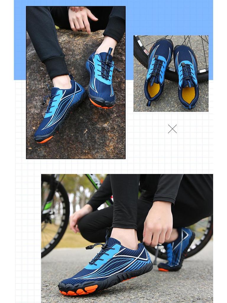 Unisex Non-Slip Breathable Hiking Shoes: Cross-Border Outdoor, Soft Sole, Wear-Resistant, Ideal for Cycling & Casual Sports