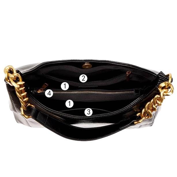 Premium Tote Bag Women's Large Capacity Commuter Underarm Shoulder Bag Soft Leather Crossbody Bag Chain Bag