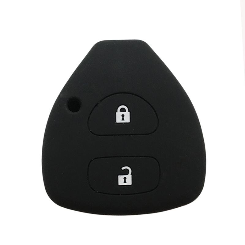 Schlüsselanhängerhülle für Toyota Yaris/Vitz Auris Mk I 2007 Corolla Verso Hilux 7 RAV4 Porte Camry Autoschlüsselhülle Schlüsselanhänger 2/3/4 Tasten