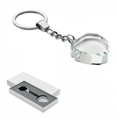 Heartward Heart Glass Keyring