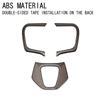 A87Q-Car Wood Grain Steering Wheel Trim Frame Cover Sticker Car Inner Accessories for Toyota Alphard 40 Series + LHD