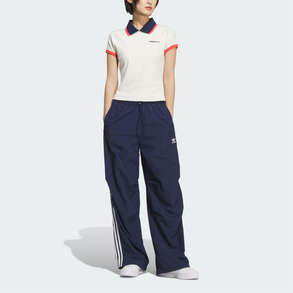 Adidas Originals SS25 Short Logo Slim Fit Sports Polo Shirt Women Tops KF9611