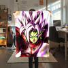 1PC Zamasu,Vegito Print Flannel Blanket, High quality All Seasons, Home Decor, Warmth and Comfort, Perfect for Christmas Gifts