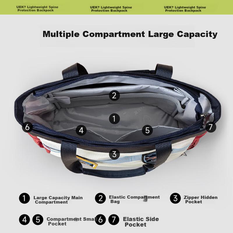 UEK Elementary School Tutoring Bag, Portable Children's Handbag, Cute After-School Bag, Crossbody Bag,