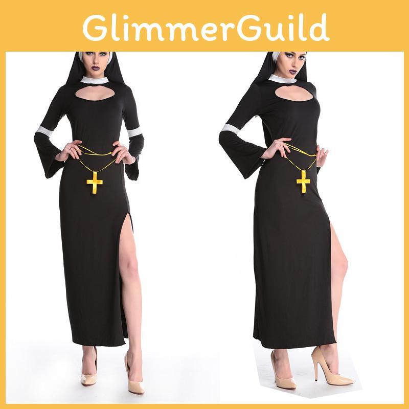 Alluring Women's Sexy Nun Fancy Dress Costume Perfect For Costume Parties And Events