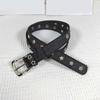 Punk Rock Belt Waistband with Star Accent & Metal Studs Decor, Female Students Waist Accessory for Jeans Pants