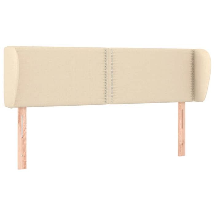 Tête de lit - Maison Exclusive - Oreilles - Tissu crème - Hauteur réglable 147×23×78/88 cm