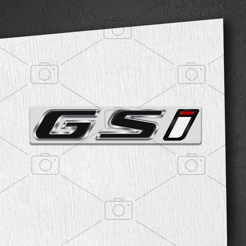 Car Metal Body GSI Logo Letter Decals Styling Badge Trunk Emblems Sticker For Opel Vauxhall Meriva Junior Zafira Mokka Adam VXR
