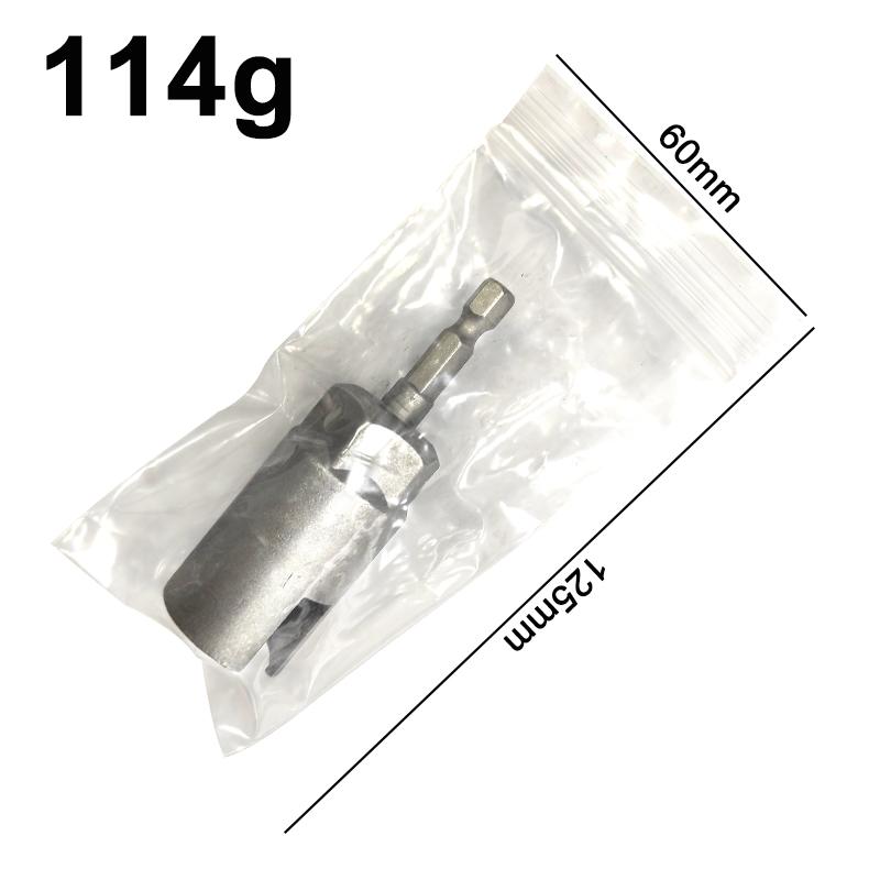 1 szt. Naturalny Kolor Gniazdo z Nacięciami Sześciokątny Uchwyt 80mm Wkrętarka Elektryczna Otwór Motylkowy Klucz Nasadowy Narzędzie Rozszerzające Akcesoria