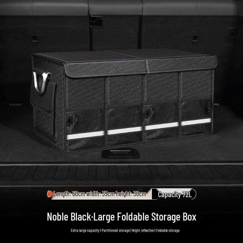 Foldable Waterproof Car Trunk Organizer: Multifunctional Vehicle Storage Box