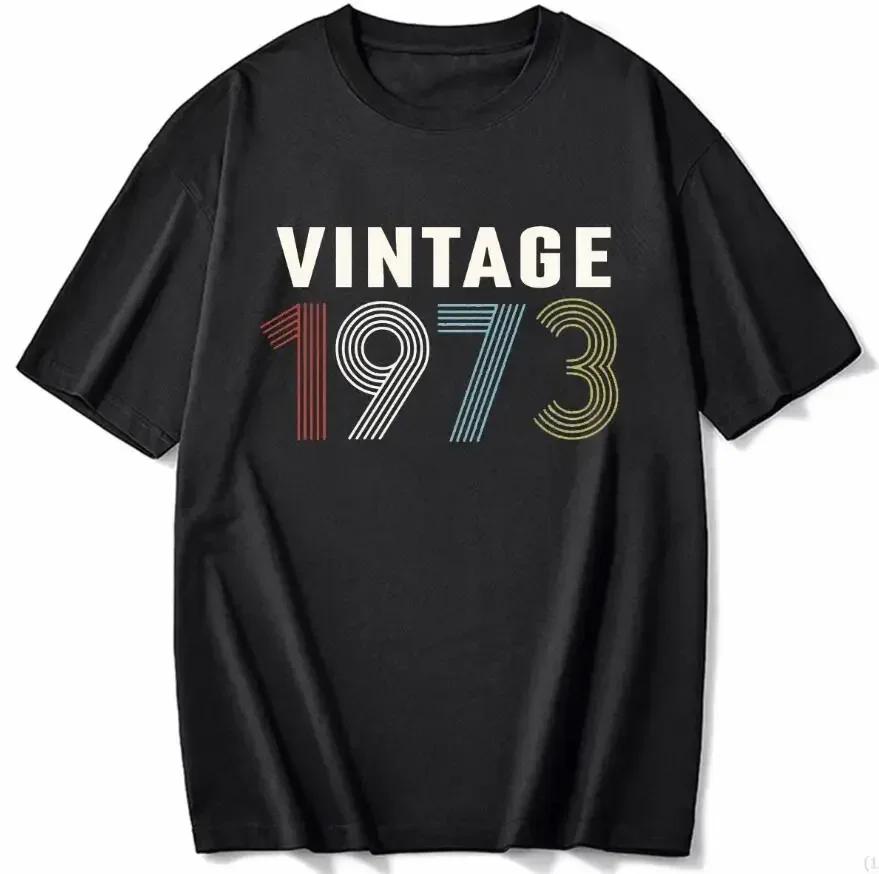 cotton 100% Men's And Women's Birthday Short Sleeve T-Shirt Digital Print 1960-1999 Pattern Congratulating Letter Tee Birthday