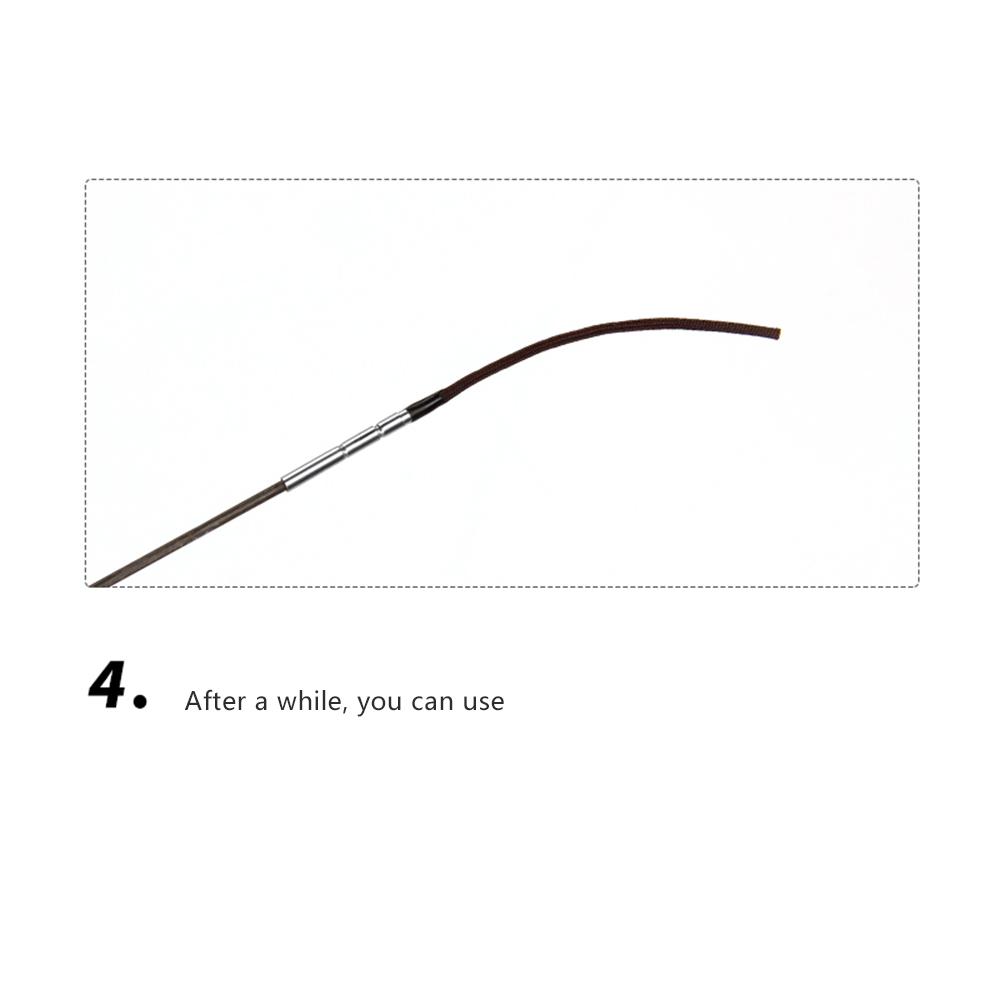 10Pcs Fishing Rod Tips Stainless Steel 0.8mm-1.6mm Nylon Rope 360° Rotating Fly Fishing Pole Repair Accessories