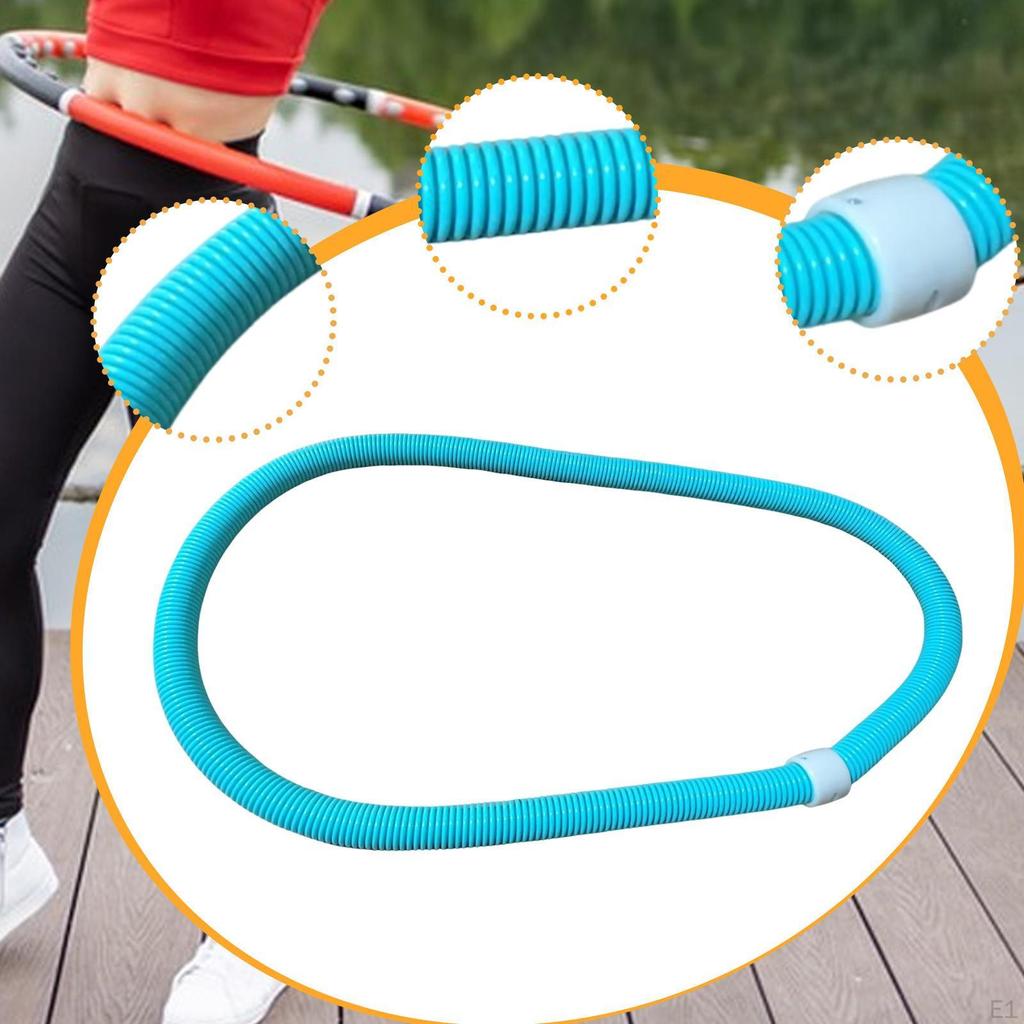 Weighted Fitness Hoop Exercise for Men Women Comfortable PVC Soft Circle Indoor Outdoor