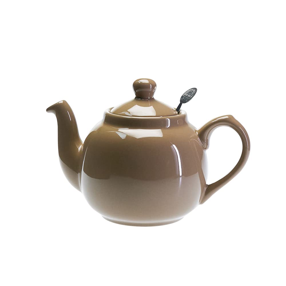 LONDON POTTERY Farmhouse Teapot, 2-Cup, Taupe, 580171
