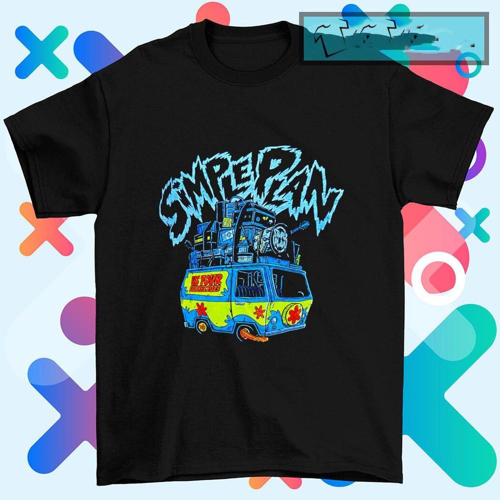 

Simple plan us tour summer 2023 Black Cotton All Size Shirt Unisex T-Shirt XL