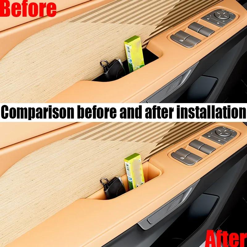 For Lexus ES 350h 350e 500e 2026 2027 Door Armrest Silicone Storage Box Pad Car Interior Organizer Accessories