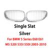 BBJM7 E60 E61 Glossy Black Front Grille For BMW 5 Series E60 E61 M5 520I 535I 550I 2003-2010 Sedan Car Front Kidney Grille Grill