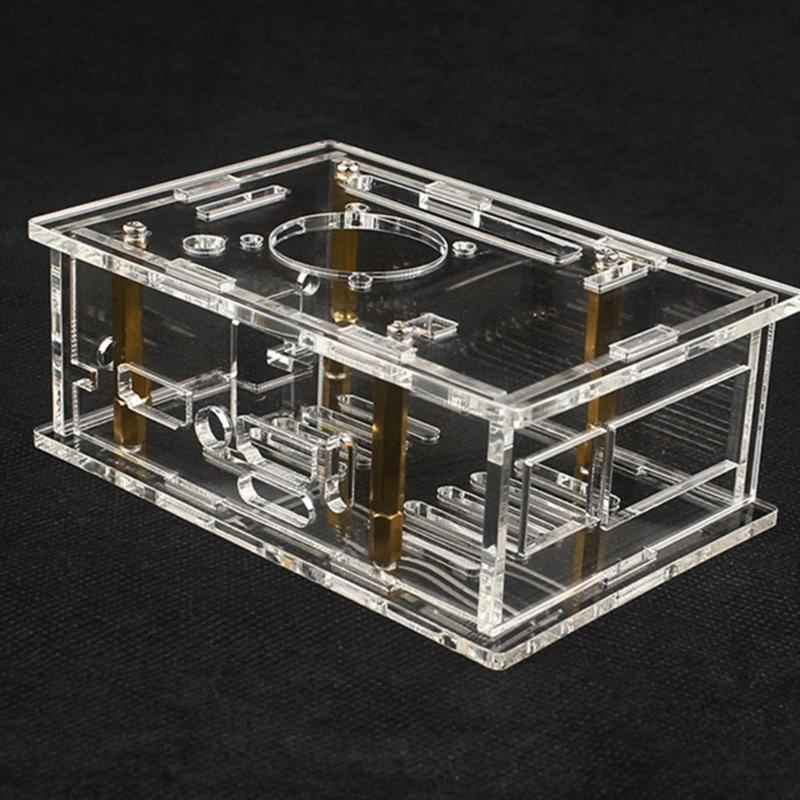 Acrylic Case Proection Cover for Orange Pi 5 Pro Clear Transparently Case Optional Cooling Fan