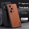For Honor 300 Pro Case Wood Texture PU Leather Coated PC TPU Phone Cover