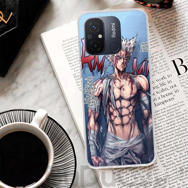 One P-Punch-Man Garou Cover For Xiaomi Redmi 14C 13 13C 12 12C 10 10C 9 9C 9T 9A Phone Case 10A 8A 8 7A 7 6A 6 Pro K70 K60 K40 1