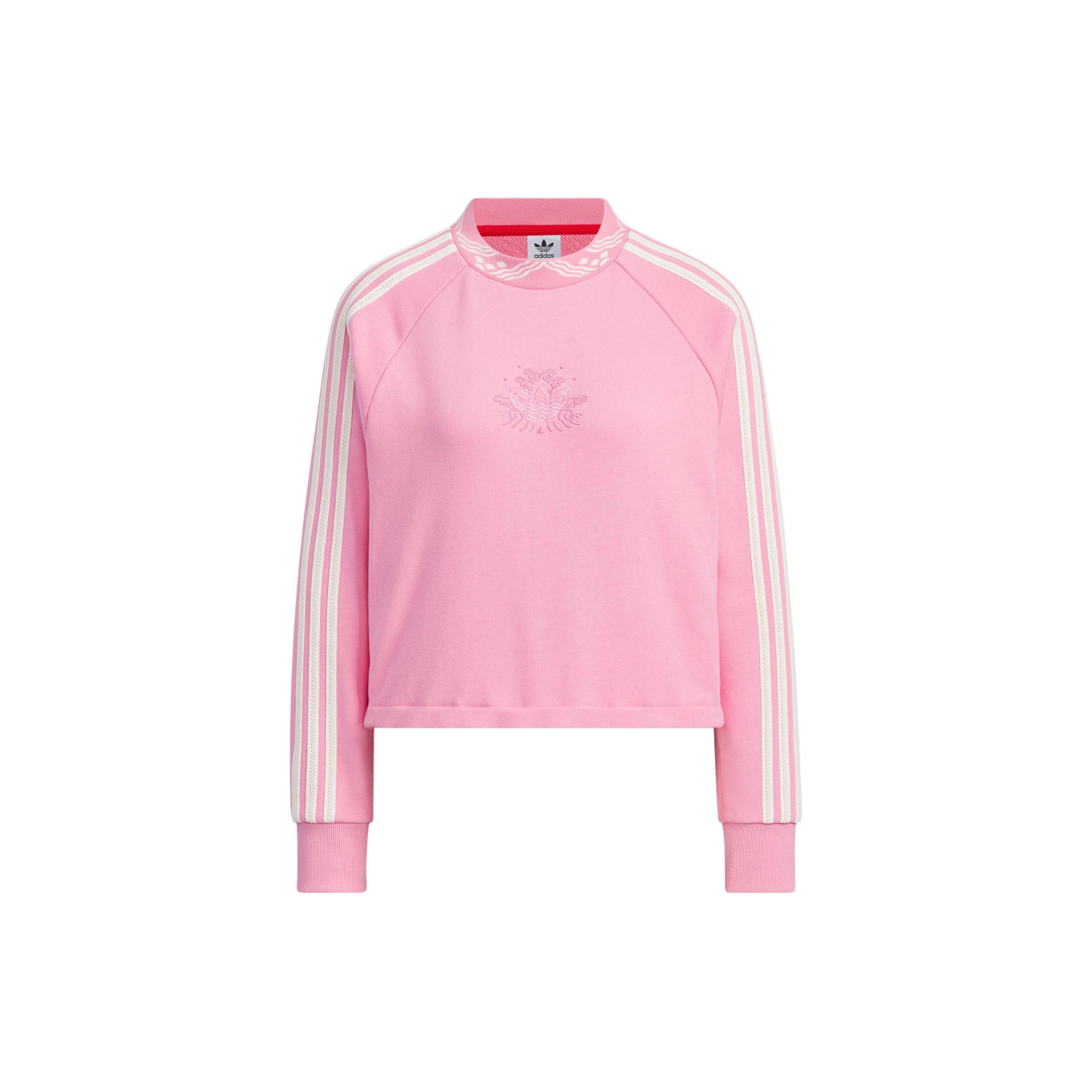 (WMNS) adidas Originals Crew Neck Sweatshirt Asia Sizing Pink Women s IX4229 M