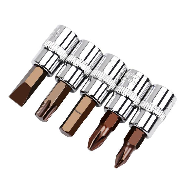 Compact Hex Torx Socket & Phillips Screwdriver Set, T30 Flower Bit