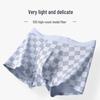 Men's Modal Antibacterial Seamless Plaid Boxer Briefs