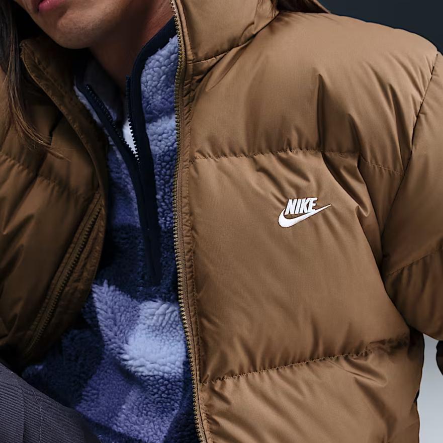 Nike Sportswear Club Therma Fit Series Stand Collar Solid Color Warm Comfortable Down Jacket Men Outerwear IB2976-235