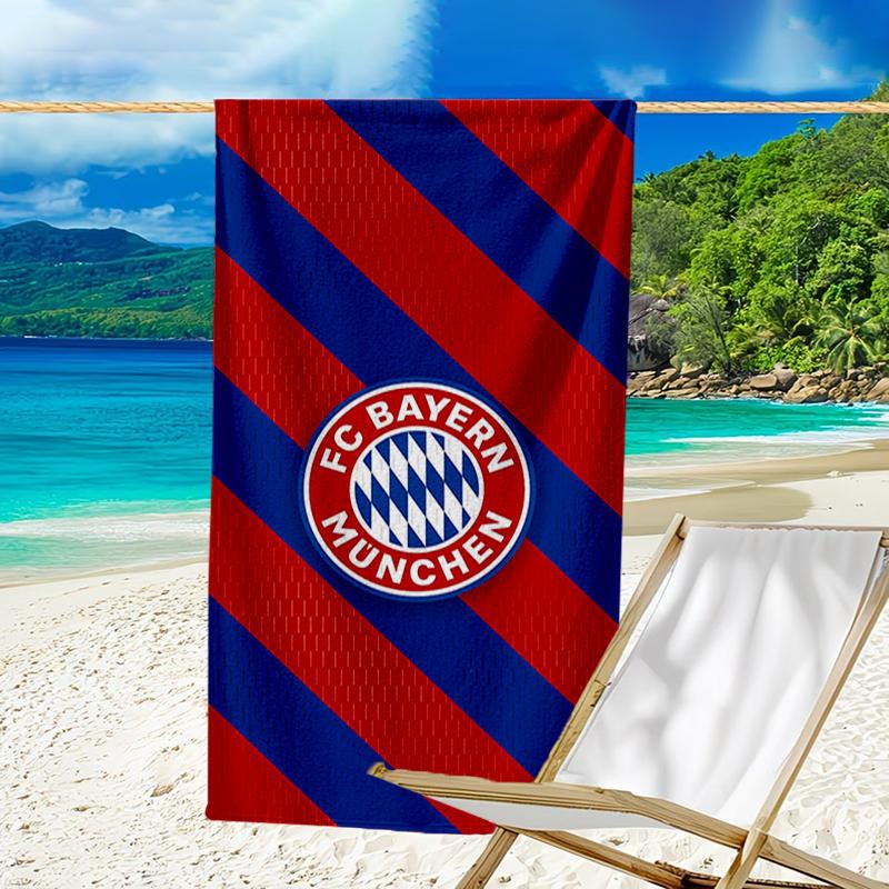 Ultra-Soft Beach Towel with Bayern Munich Theme,Ideal for Pool - Camping, Diving - Perfect Travel Essential, Vibrant Beach Towel.