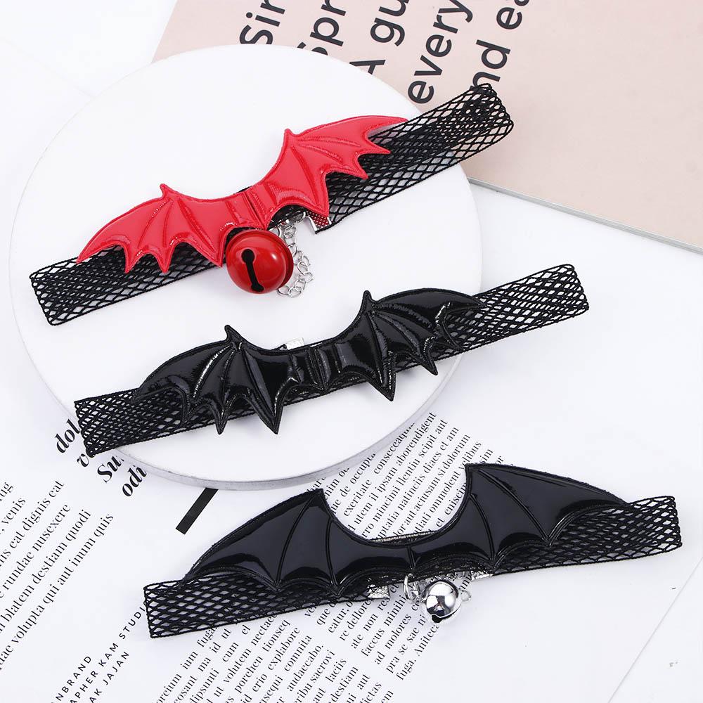 Flowers Halloween Jewelry Bat Women Choker Neck Collar Lace Choker Goth Necklace Gothic Choker