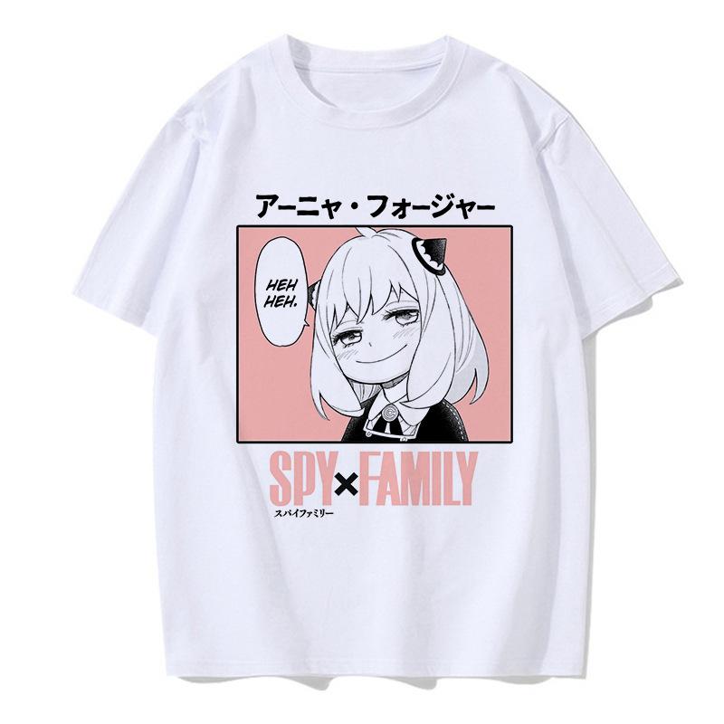 Eden Academy Japanese Anime SPY × FAMILY T-Shirt Cotton Graphic Tee Unisex Unisex Summer Streetwear
