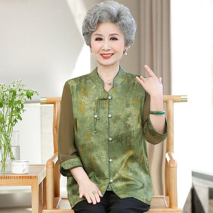 

2024 Summer Collection: Short Sleeve Outfits for Middle-aged and Elderly Women 6XL (160-175 jin recommended)