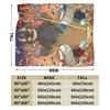 Cartoon Cuphead and Mugman Game Blankets Flannel Summer   Multifunction Lightweight Throw Blanket for Home Couch Bedspread