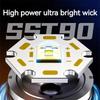 Most Powerful LED Flashlight 3000mah High Power Rechargeable Torch Tactical Lantern Ultra Powerful COB Flashlight With Type-C Charge