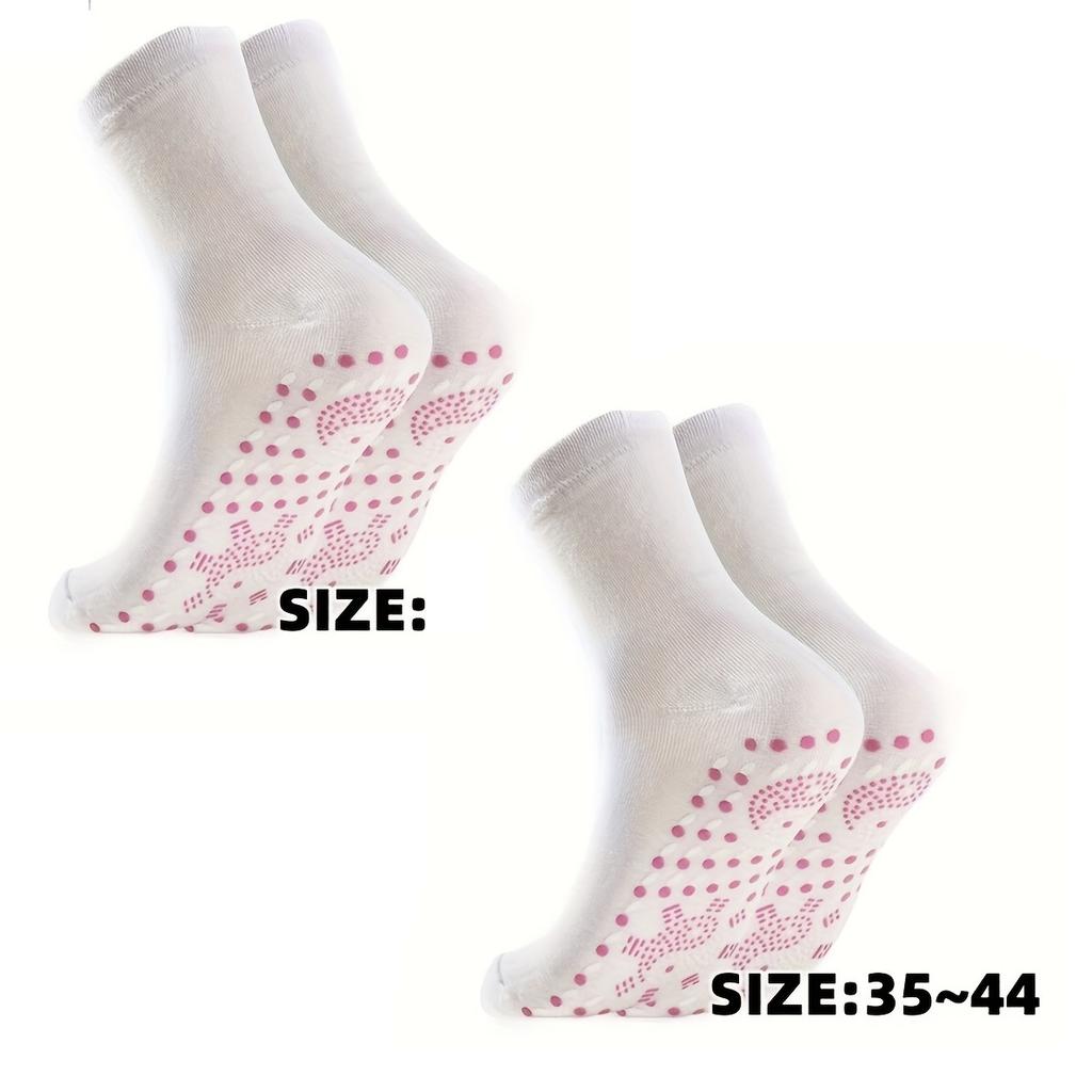 1/3Pairs Tourmaline Slimming Health Sock Winter Elastic Thermal Self-Heating Sock Health Care Socks Short Sock Magnetic Therapy