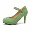 Plus Size 33-43 Brand Women's Pumps Ladies Platform Mary Janes Pumps Fashion Suede Thin High Heels Party Vintage Woman Shoes