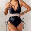 New Women's One-piece Swimsuit Bikini Strap-up Wrinkled Swimsuit Fashionable and Tight