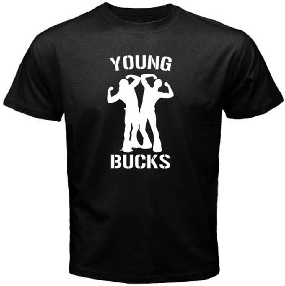 New Young Bucks NJPW Personels Silhouette Logo Men s Black T-Shirt Size S-3XL M чёрный
