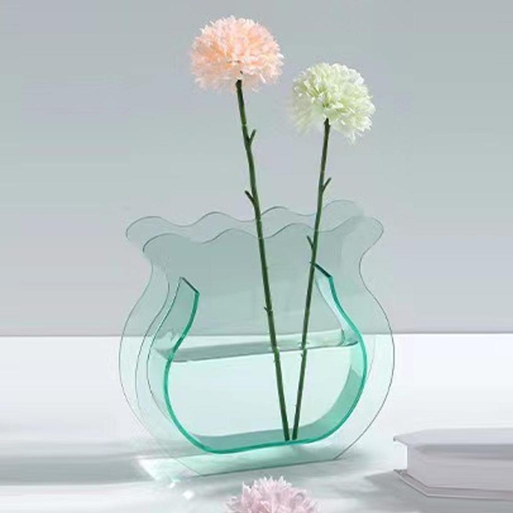 Fish Tank Vase Transparent Thickened Acrylic Smoothing Simple Modern Small Fish Tank for Family