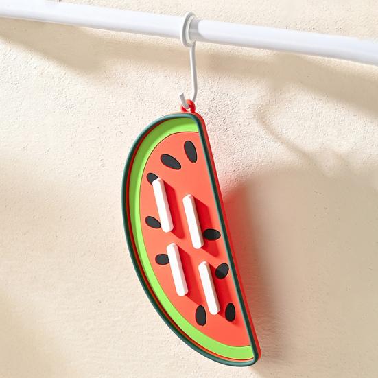 Topfdeckelhalter Wassermelonenform Küchenhelfer Hitzebeständige Silikon-Topfunterlage Mehrzweck-Isolierung Topfabdeckung Rutschfest