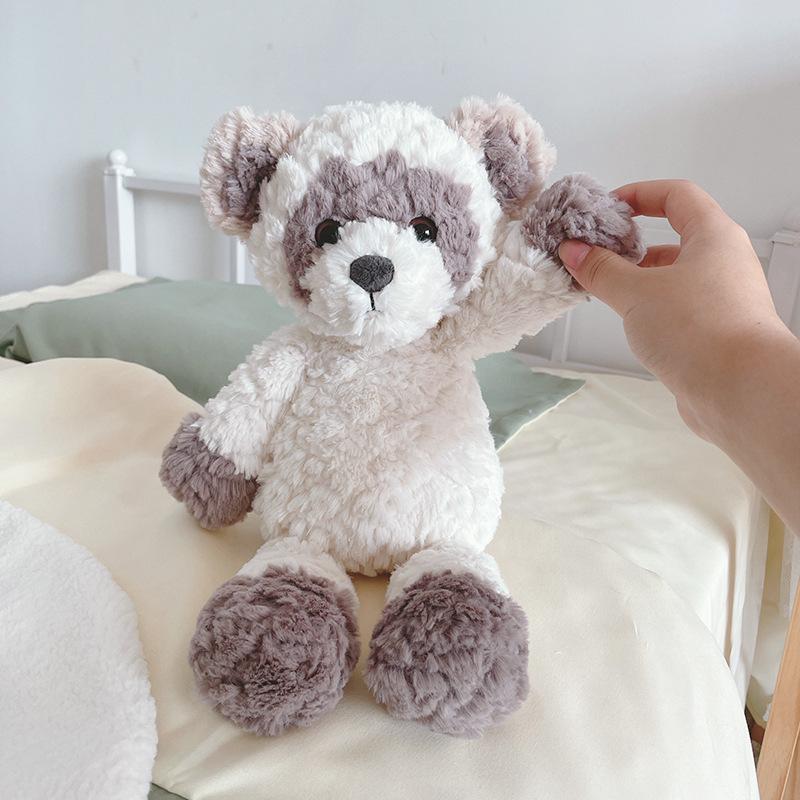

Cute cute white raccoon doll child holiday gift soothing doll Height about 35cm