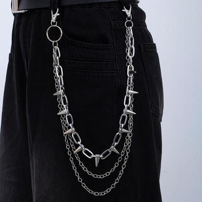 Metal Thorn Vine Waist Chain: Hip Hop Punk Gothic Style for Men & Women - Trendy Cool Accessory