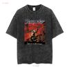 Vintage 2000 Rhapsody of Fire T Shirt Dawn Victory Long Sleeves Vintage Washed Designer Clothes Homme Casual Stylish