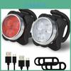 Usb Rechargeable Waterproof Ipx4 Bike Light Set For Safe Night Riding**