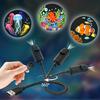 Multi Color LED USB Ocean Life Projection Light Projector Lamp for Party Kids Night Nursery Room Decor